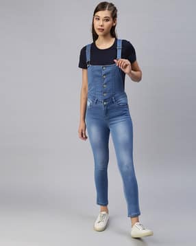 showoff Solid Dungaree with Pockets-picture-11