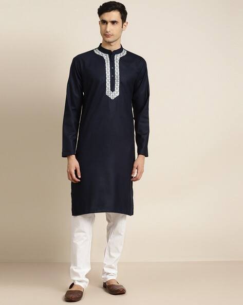 SOJANYA Suit Set with Embroidery Accent
