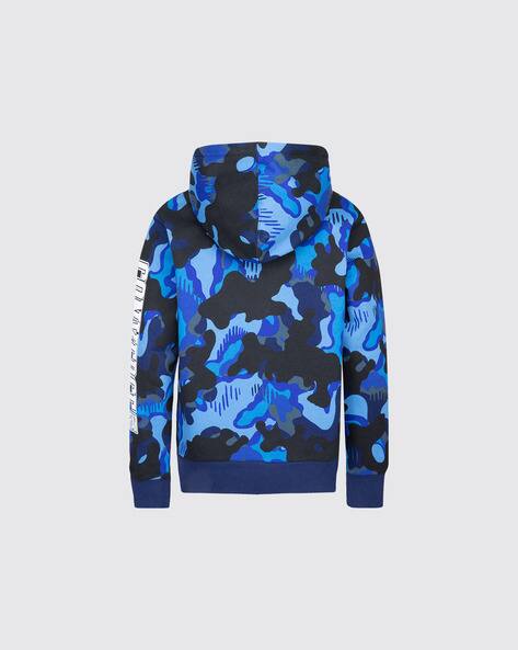 Camouflaged Hoodie with Kangaroo Pockets