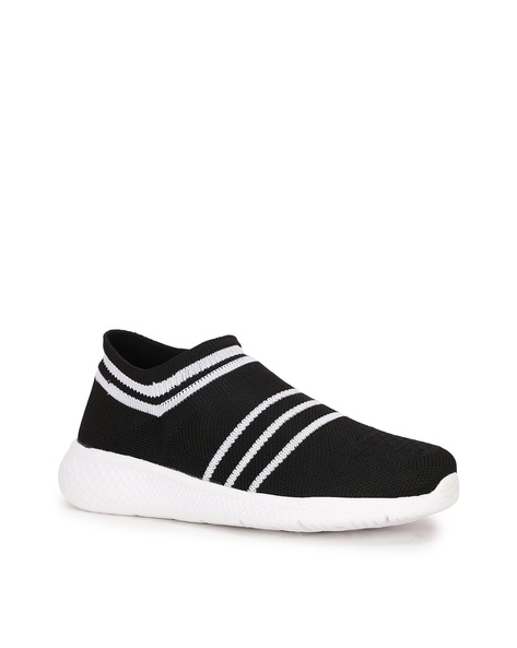 Bruno Manetti Striped Slip-On Sneakers