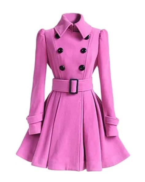 Ladies Neon Pink Trench Coat Buy Pink Jackets Coats For Women By