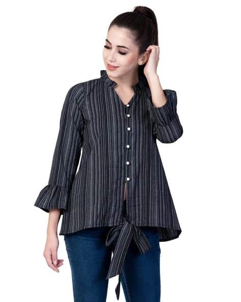 Tata Cliq Stylish Black Crop Top Buy Men's Keneth Black With