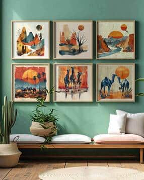saf Set of 6 Printed Wall Paintings-picture-48