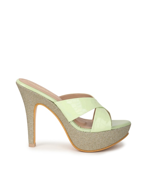 Valiosaa Textured Stilettos Heeled Sandals