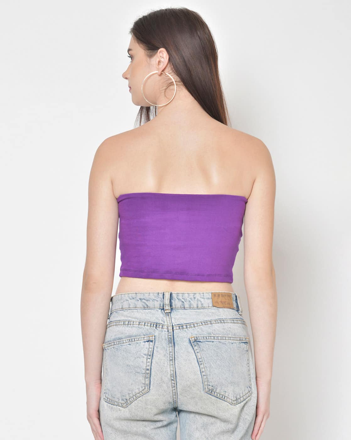 Buy CATION Slim Fit Tube Top Online | Ajio.com