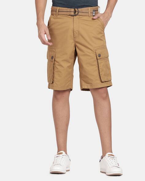 Mid-Rise Regular Fit Cargo Shorts
