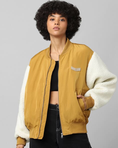 Colourblock Bomber Jacket