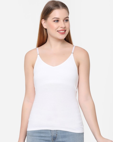 Soie Cotton Spandex Detachable Straps Camisole