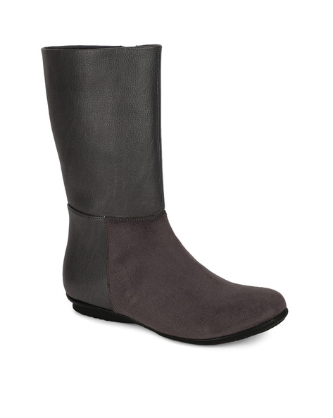 Bruno Manetti Panelled Mid-Calf Length Boots