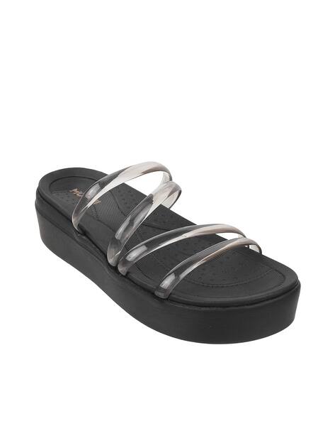Buy Black Heeled Sandals for Women by Mochi Online