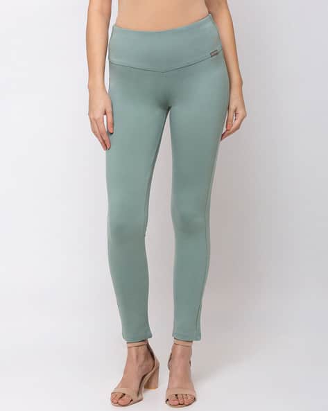Slim Fit Ankle-Length Jeggings