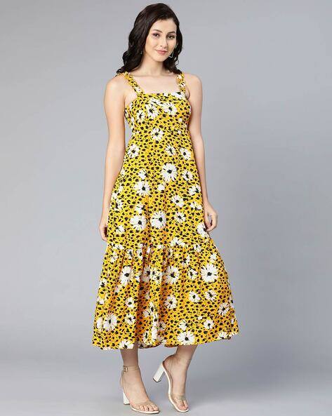 Buy Yellow Dresses for Women by Oxolloxo Online