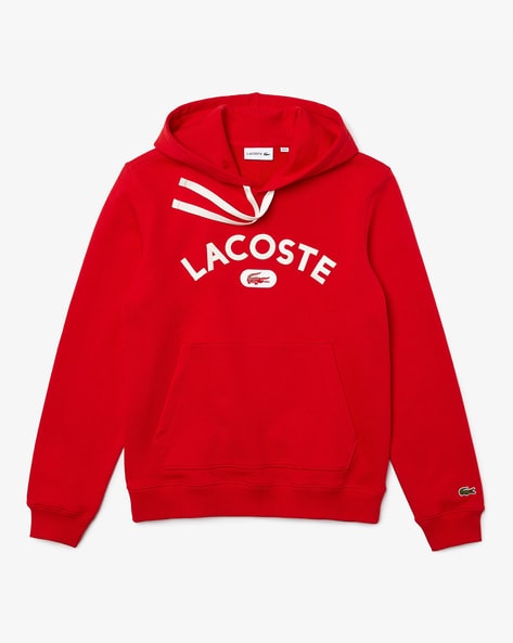 Buy Red Sweatshirt Hoodies for Men by Lacoste Online Ajio