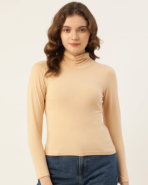 High-Neck Full-Length Sleeve Top