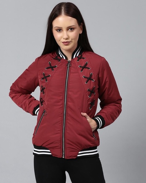 Campus Sutra Solid Bomber Jacket