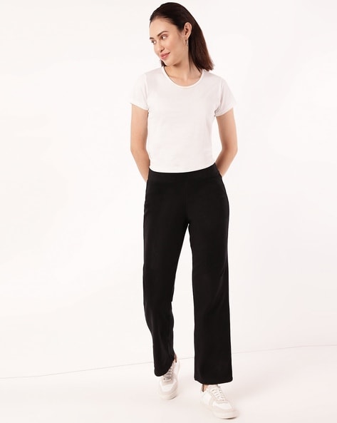 Marks & Spencer Flat-Front Straight Trousers