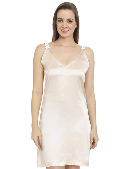 Buy Cream Nightshirts&Nighties for Women by ASHTAG Online