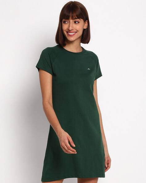slim fit dress slacks Retro Stage Solid High Waist Bodycon Midi Pencil Dress Dark Green,XXL main image 1