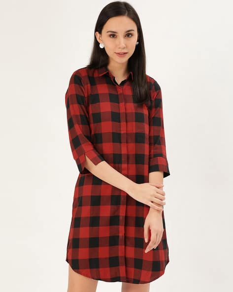 6(ROKU)＞CHECK SHIRT DRESS（6（ロク）の「＜6(ROKU)＞SQUARE DOT 