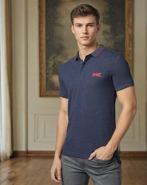 Levis Men Slim Fit Polo T-Shirt