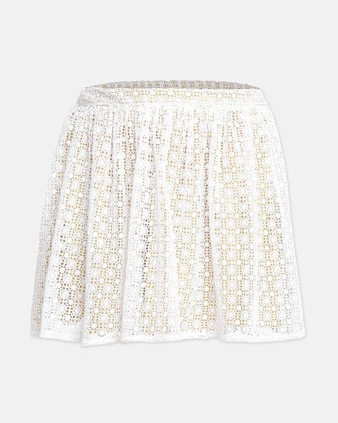 Buy White Skirts for Girls by Oxolloxo Online