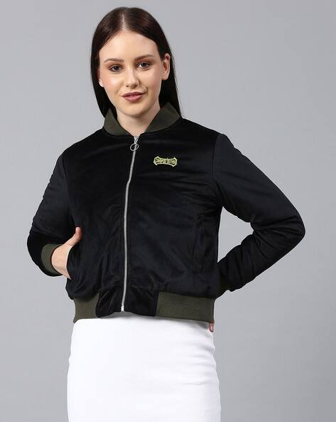 Satin Bomber Ladies Black Bomber Ladies Satin Bomber Jacket Webstore