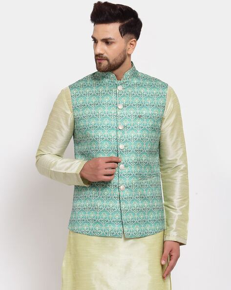 Buy Light Green 3 Piece Ethnic Suit for Men by Mohanlal Sons Online Ajio
