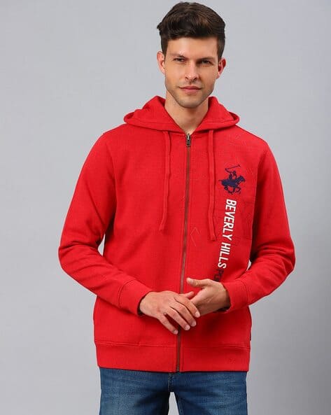 Geometric Print Cotton Hoodie