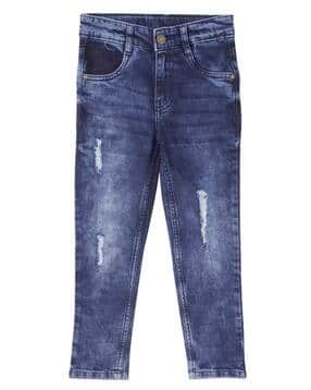 cub mcpaws Acid-Wash Distressed Slim Jeans-picture-46
