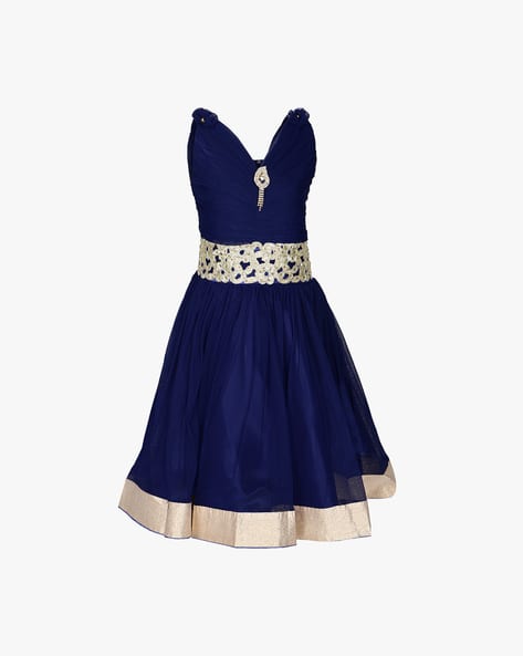 Buy Navy Dresses Frocks for Girls by AJ DEZINES Online