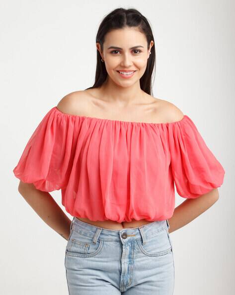 Zink London Off-Shoulder Crop-Top