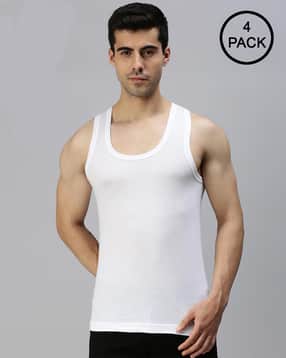Pack of 4 Sleeveless Vests-image-36