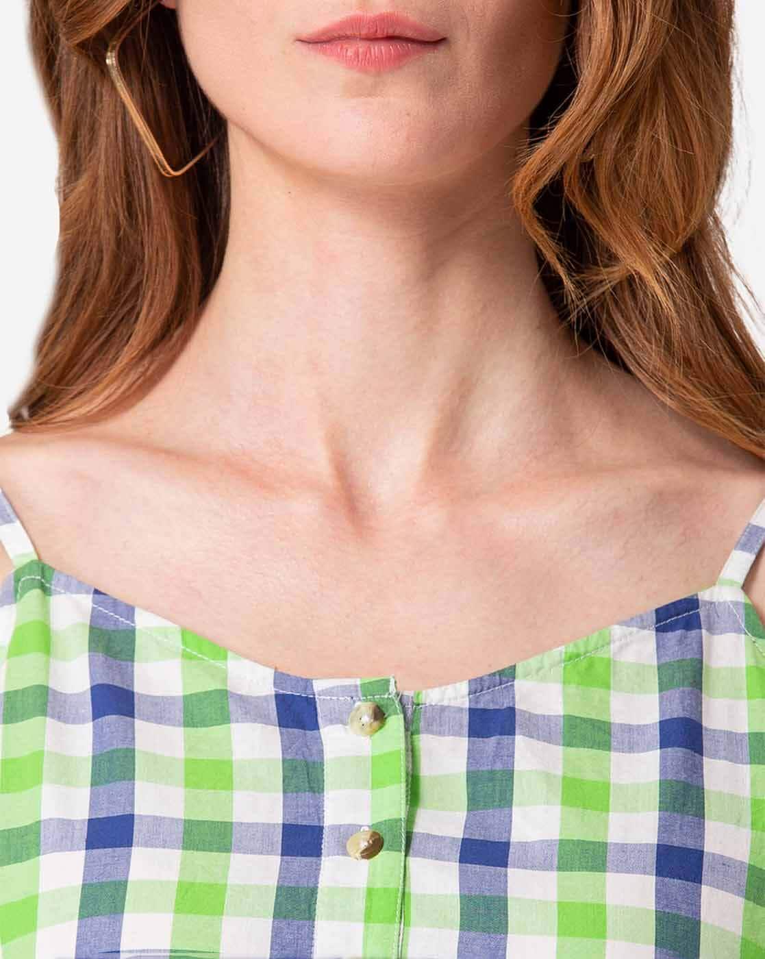 Buy Checks Tops for Women by MODRIBA Online | Ajio.com