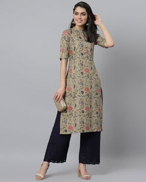 stylum Floral Print Straight Kurta-picture-19