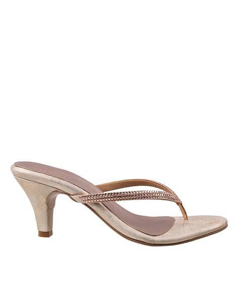 Embellished Kitten Heeled Sandals