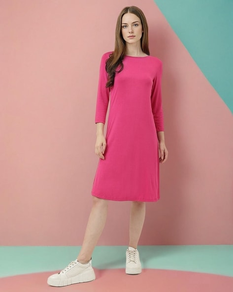 Marks and spencer pink dress best sale