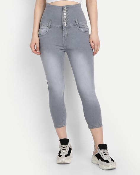 Buy Grey Jeans Jeggings for Women by Broadstar Online