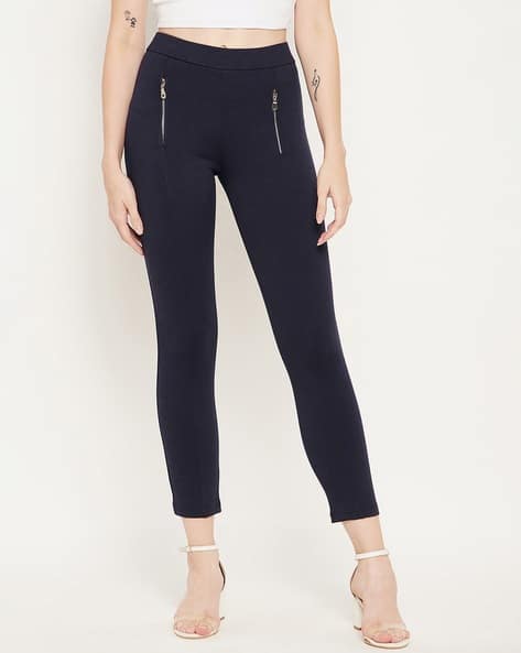 Buy Navy Jeans Jeggings for Women by Bitterlime Online