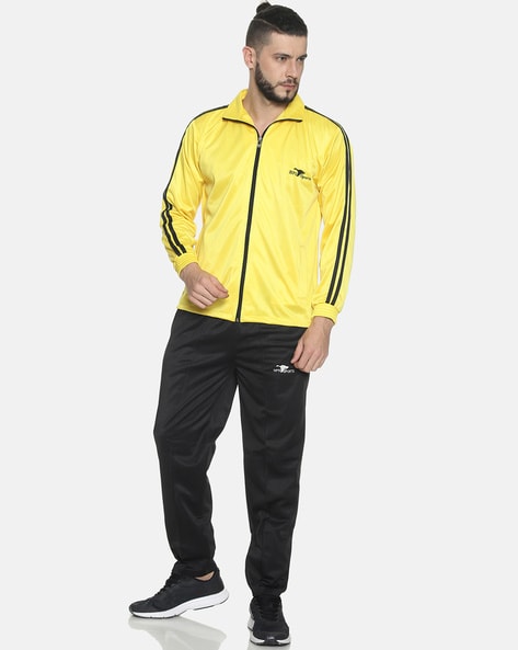 Tracksuit with Contrast Stripes