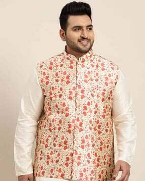 sojanya Floral Print Nehru Jacket-picture-51