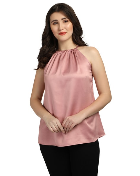 Satin Sleeveless Top