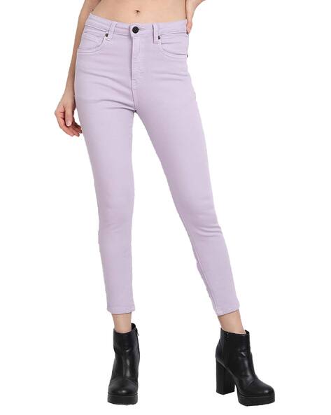 Solid Skinny Ankle Length Jeans