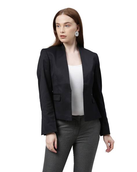 Blazer with No Lapel