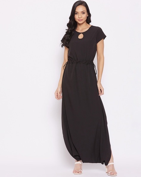 Uptownie Lite Solid Round-Neck Jumpsuit