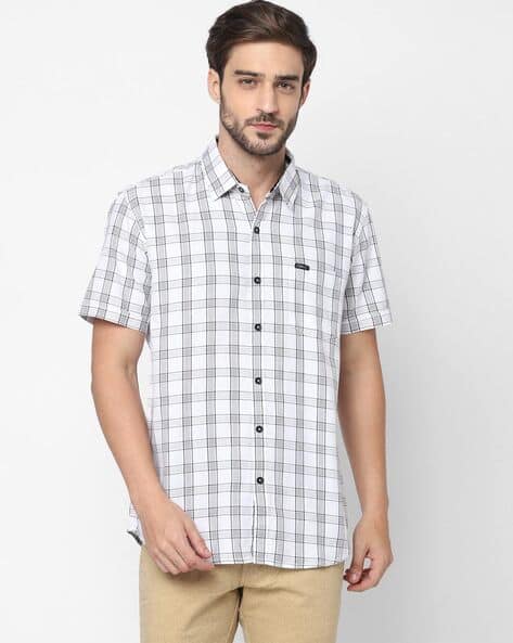 HIRO kidill over check shirts Checked Slim Fit Shirt