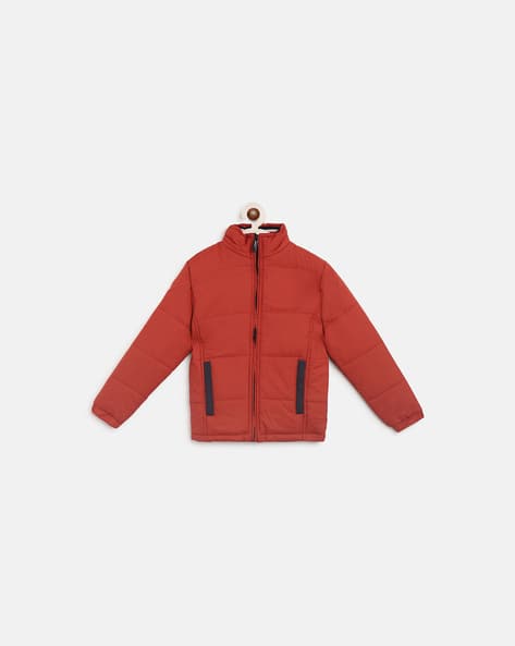 Instafab Zip-Front High-Neck Bomber Jacket