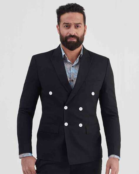 Buy Black Blazers u0026 Waistcoats for Men by Mr Button Online | Ajio.com