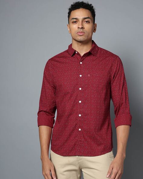 Levis Men Printed Slim Fit Shirt