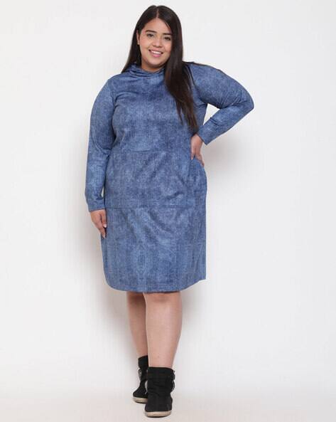 Linen Dress Plus Size Long Shirt Dress Online India Buy Blue