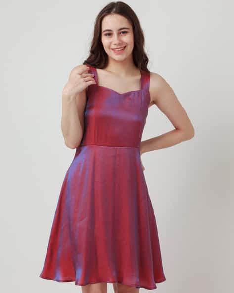 Zink London Sweetheart-Neck A-Line Dress